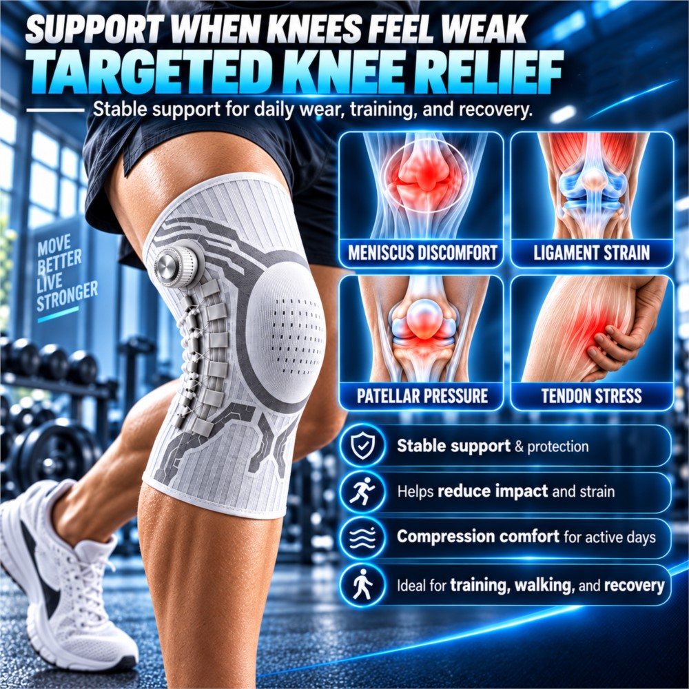 Регулируемый умный наколенник  – обзор и цена Compression Sleeve Calf