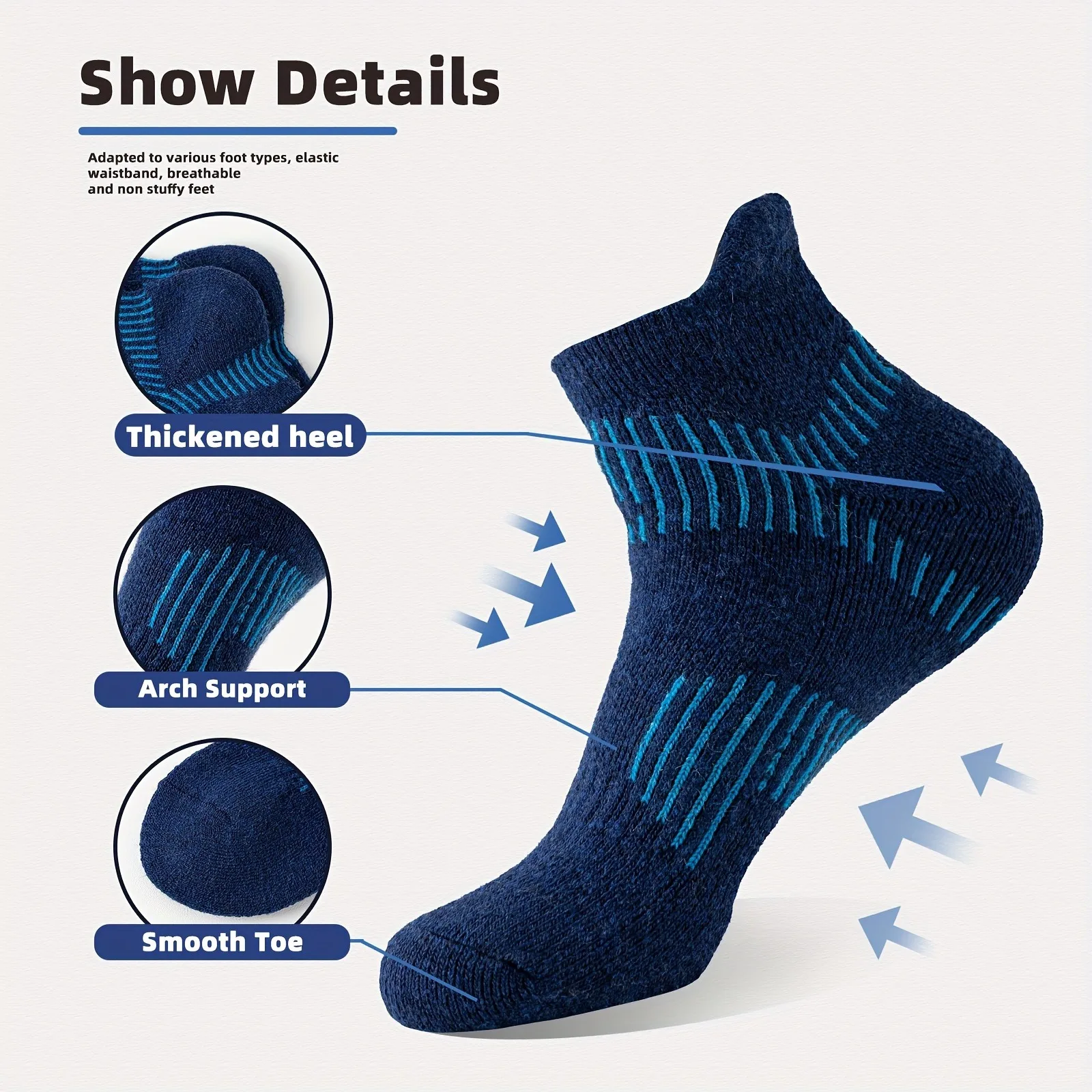 Мужские носки из мериносовой ш – обзор и цена Ankle Brace Sock