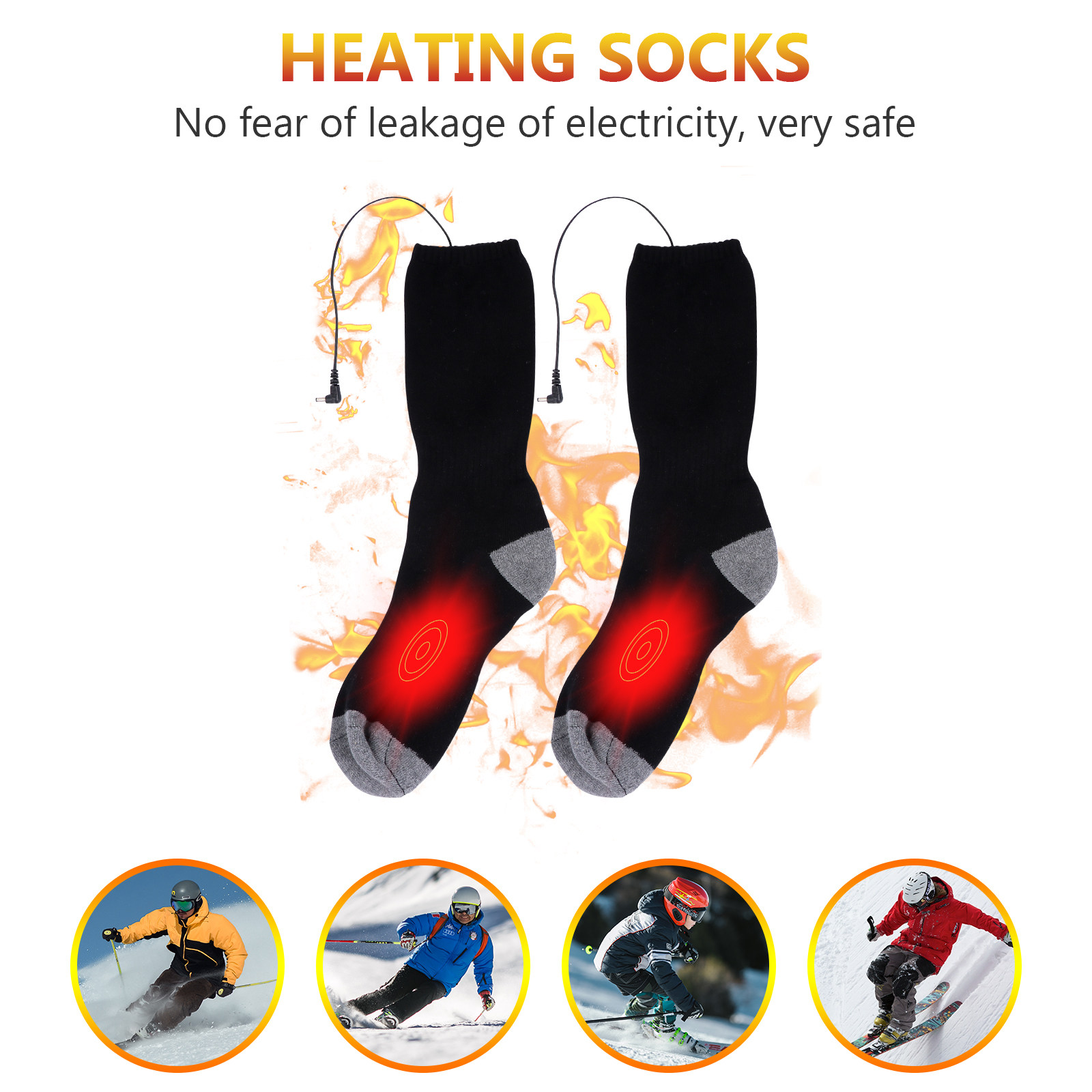 1 комплект безопасных электрич – обзор и цена Thermal Sock Winter
