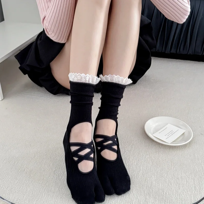 Женские носки для йоги с круже – обзор и цена Toe Sock Split
